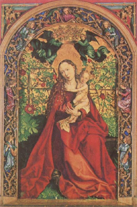Martin Schongauer Madonna at the Rose Bush Norge oil painting art